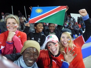 Cheering Namibia on!